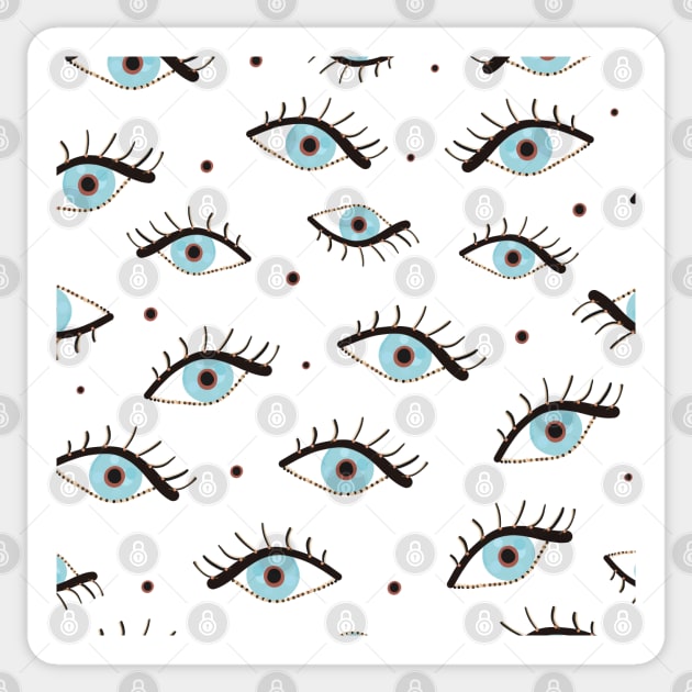 Beauty blue eyes Sticker by GULSENGUNEL